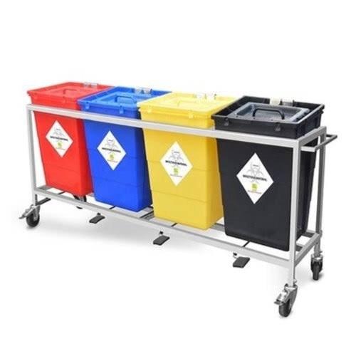 Bio Medical Waste Bins Trolley
