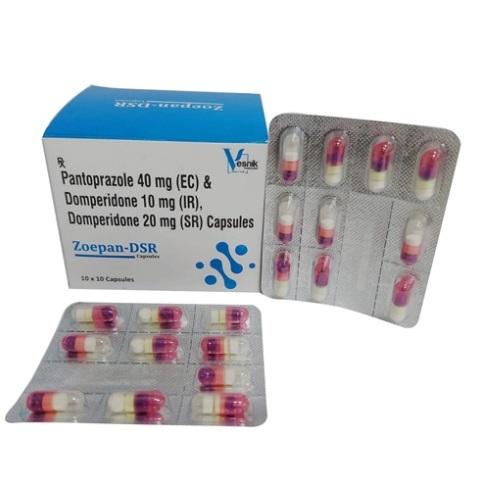 Pantoprazole 40mg Domperidone 10mg Domperidone 20mg Capsules