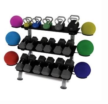 FS-24 3-Tier Flat Tray Dumbbell Rack