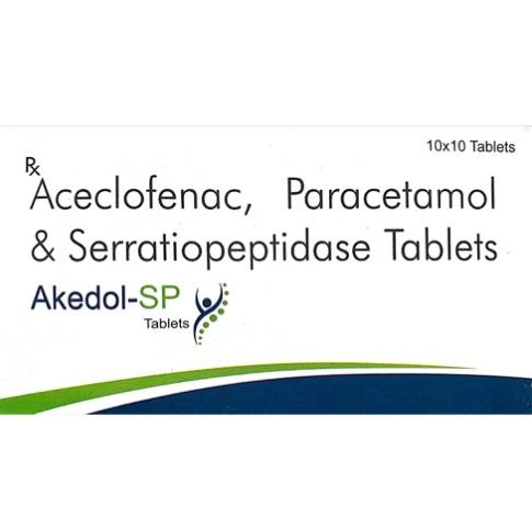 Aceclofenac Paracetamol and Serratiopeptidase tablets