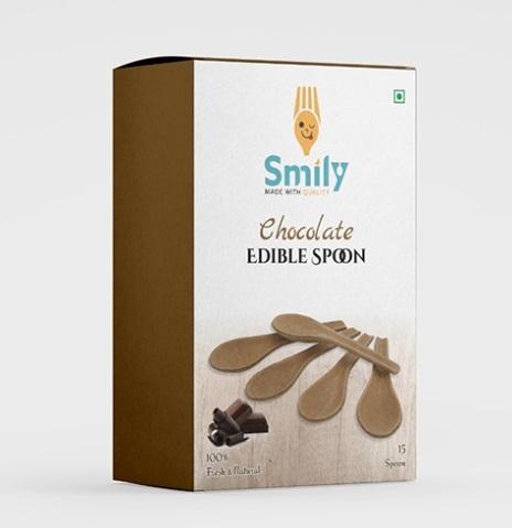 15 Pcs Chocolate Edible Spoon