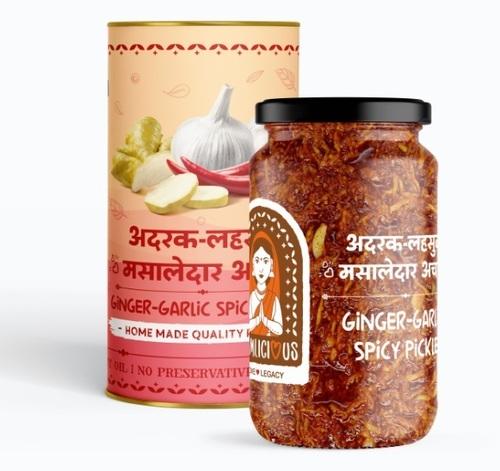 Ginger-Garlic Spicy Pickle (400gm)