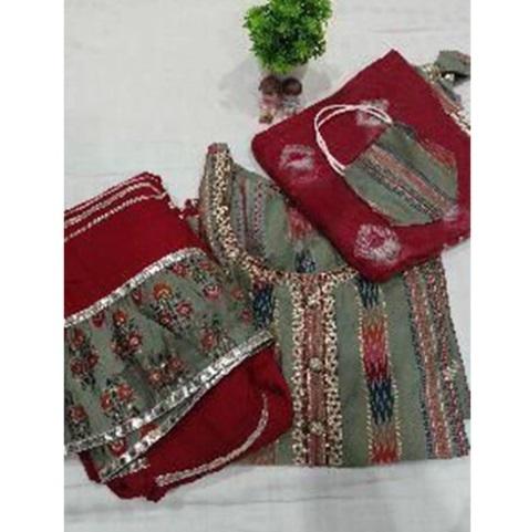 Ladies Sharara Cotton Suit