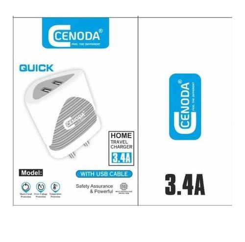 3.4 AMP Triple USB With Cable Charger