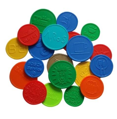 28 mm Embarrassed Plastic Token
