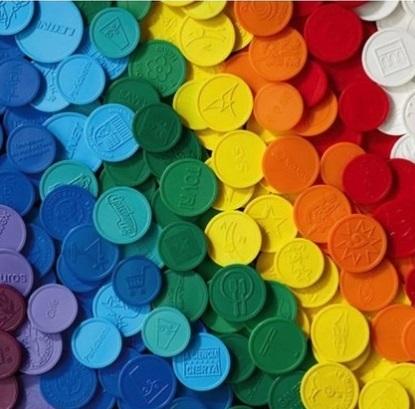 Embossed Round Plastic Token