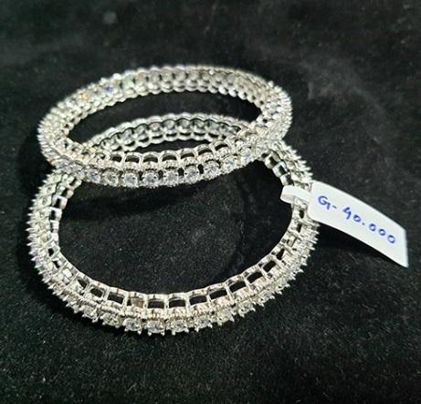 Ladies Designer Silver Bangles