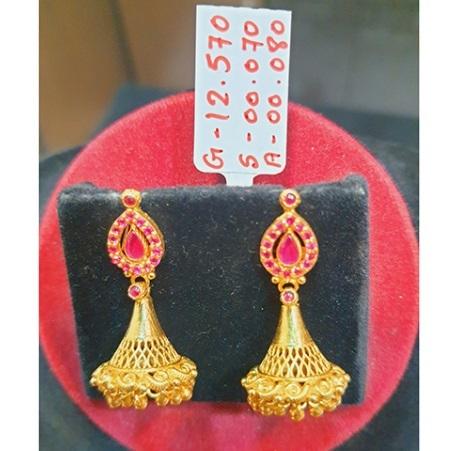 Ladies Gold Modern Jhumka