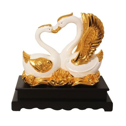 GOLD SILVER PLATED STATUE