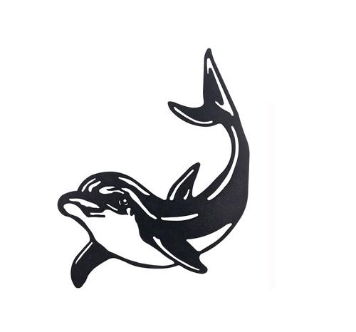 DOLPHIN Metal Wall Art Right