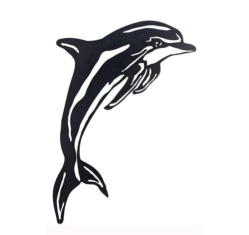 DOLPHIN Metal Wall Art Left