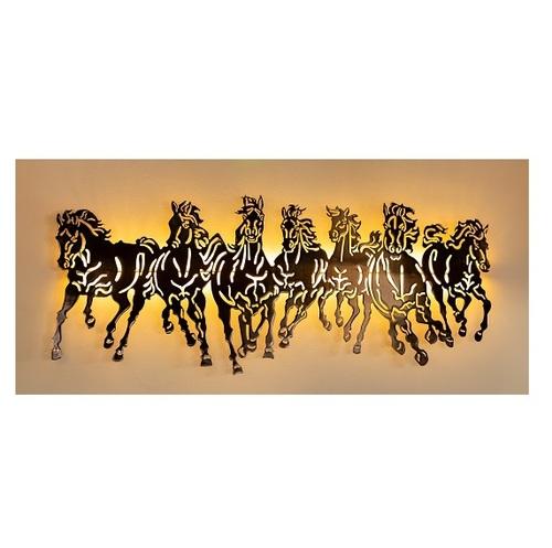 7 horse Metal Art