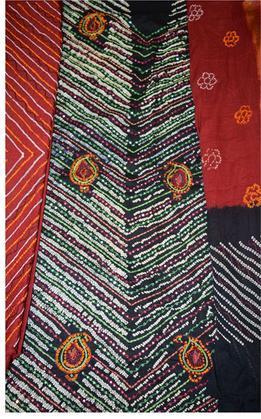 Black & Red dress Meterial