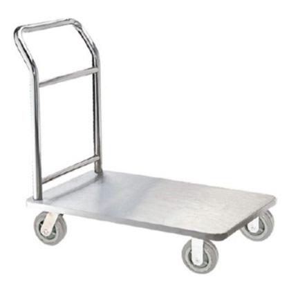 4 Wheel Stainless Steel Trolley