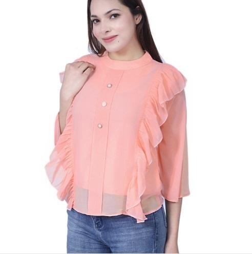 casual ruffle top for women