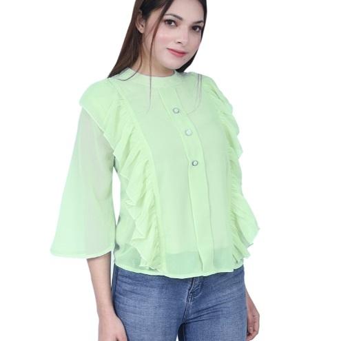 casual ruffle top for women