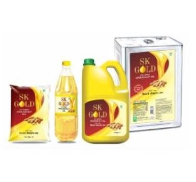 S K GOLD Filtered Groundnut Oil