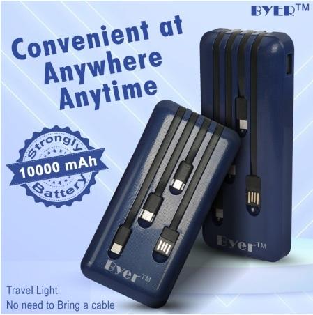 BYER Power Bank 10000MAH