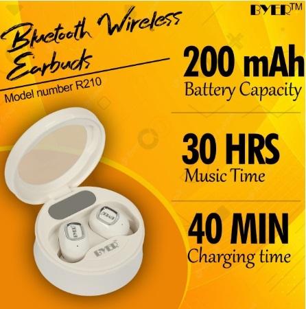 BYER Earbuds R210 with Digital sound and creative design