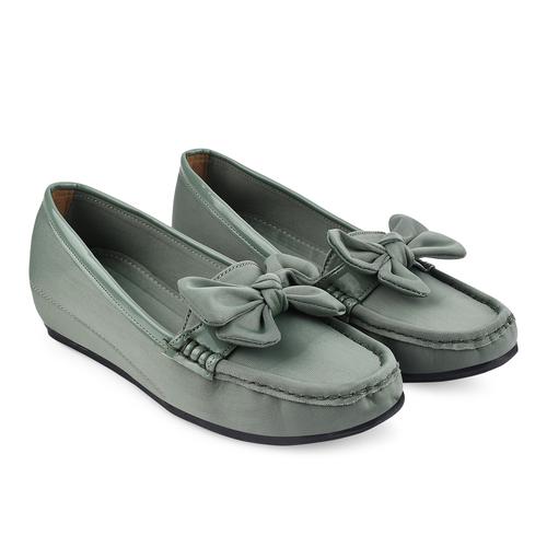 DOLLPHIN Women flat loafer Inn-121 Green