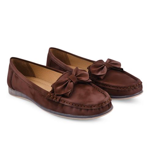 DOLLPHIN Women flat loafer Kia- 003 Brown