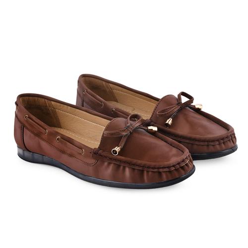 DOLLPHIN Women flat loafer Kia-004 Brown