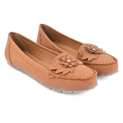 DOLLPHIN Women flat loafer Kim-501 Tan