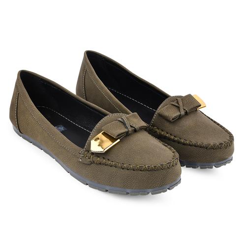 DOLLPHIN Women flat loafer Kmi-507 Green