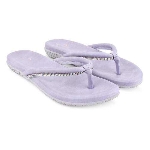 DOLLPHIN Women Flat Slipper DFND-6A Light Purple