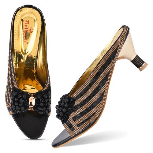 DOLLPHIN Women Heel Sandal HN-568 Black