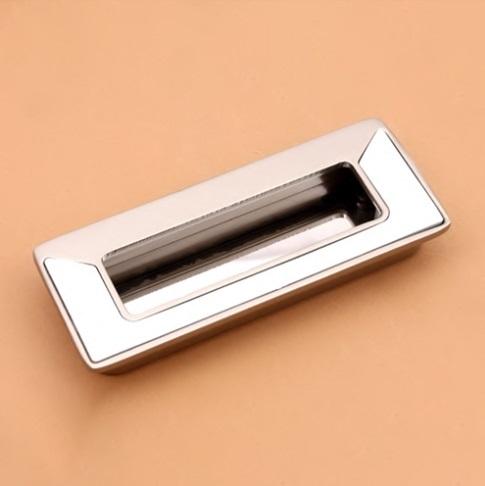 Satin Finish White Concealed Handle