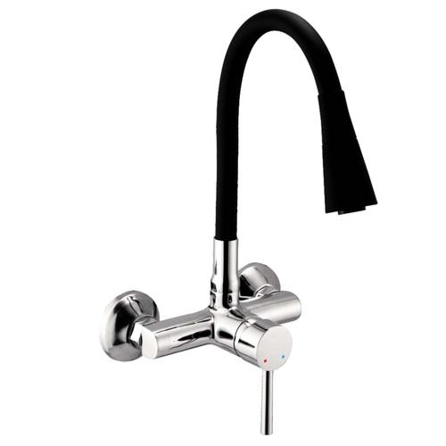 kitchen Flexible Double FLow Wall Mixer Tap Single Lever (Flora)