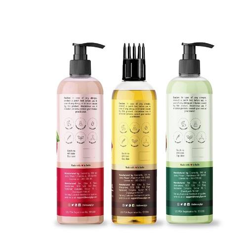 BEAUTYFYN Apple Cider Vinegar shampoo, Onion Black Seed hair Oil, & Coconut Avocado Oil	