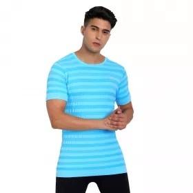 HEKA MENS BLAZE MOVE TEE NEON AQUA BLUE