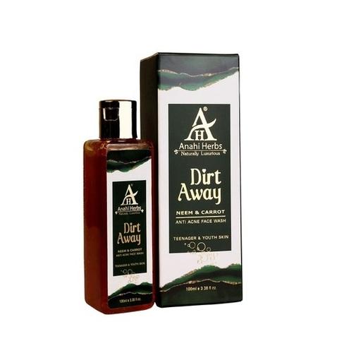 Dirt Away - Anti acne Face wash, Neem & Carrot (For Teenagers and Youth Skin)