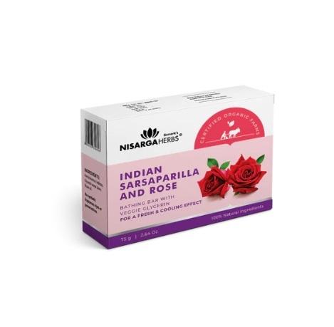 Indian Sarsaparilla & Rose Soap