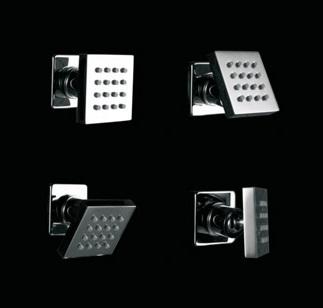 SHOWERS SQUARE BRASS BODY JET