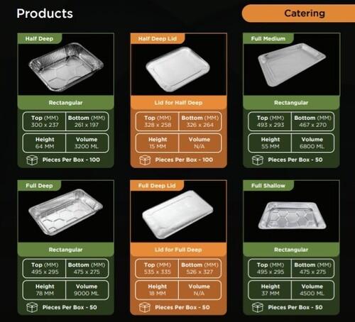 Aluminium Container for Catering