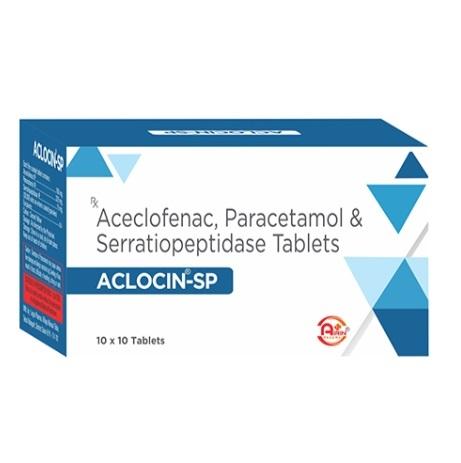 Aceclofenec Paracetamol And Serratiopeptidase Tablets