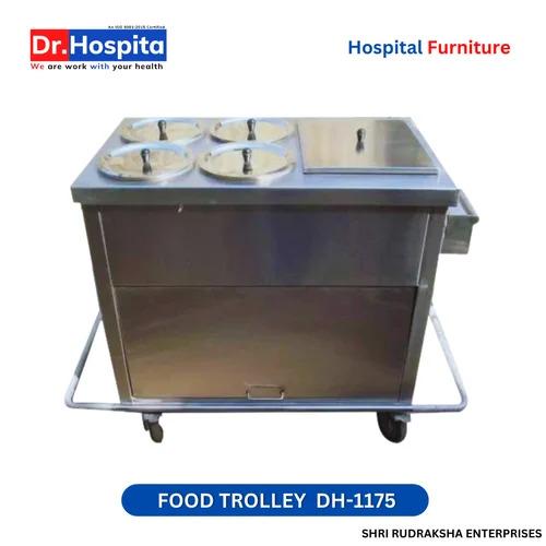 Stainless Steel Food Serving Trolley