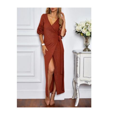 Party Wear Brown Dress