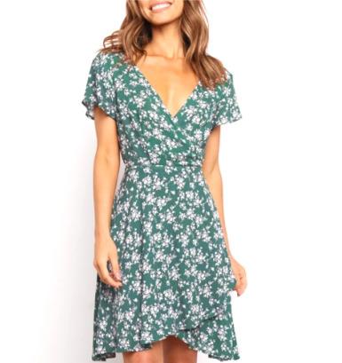 Green Floral Dress
