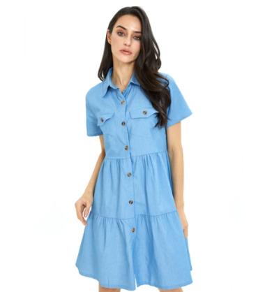 Shirt Blue Dress