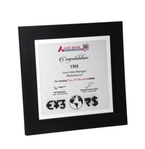 Black MDF Frame Award Momento