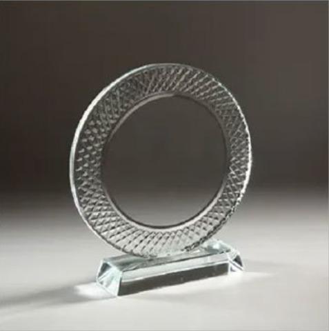 Round Crystal Trophy