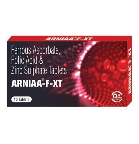 Ferrous Ascorbate Folic Acid And Zinc Sulphate Tablet