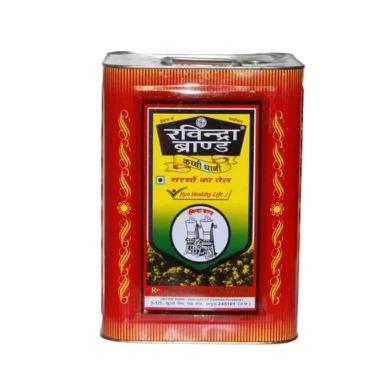 15Kg Ravindra Brand Kachi Ghani Mustard Oil