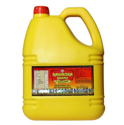 5L Ravindra Brand Kachi Ghani Mustard Oil