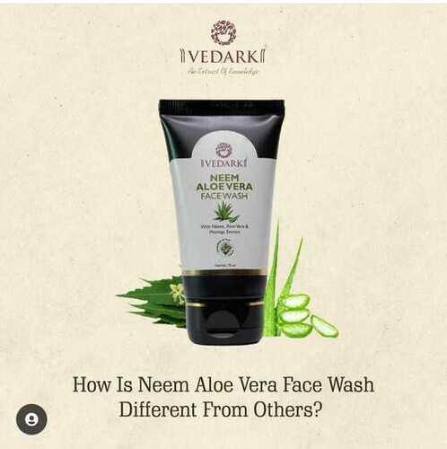 VEDARK NEEM ALOE VERA & MORINGA EXTRACT FACE WASH