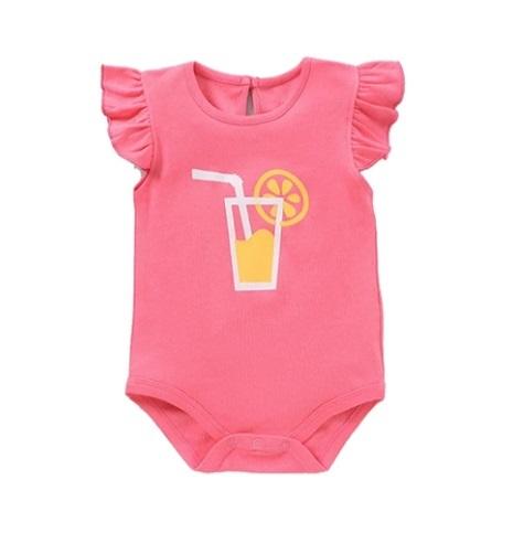 Girls Pink Onesie Romper